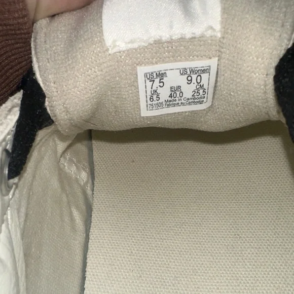 Vans Women's Beige and Black Sneakers - Picture 5 of 5